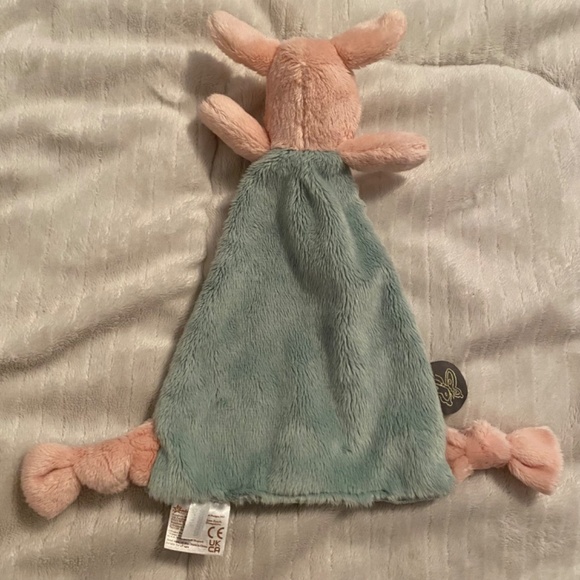 Winnie the Pooh Disney Classic Piglet Green Plush Baby Security Blanket Lovey - Picture 2 of 3